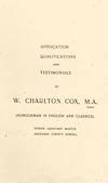 Application Booklet Front Page