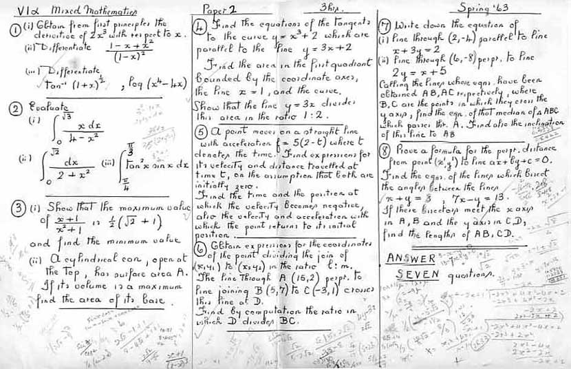 Form 6alpha Maths