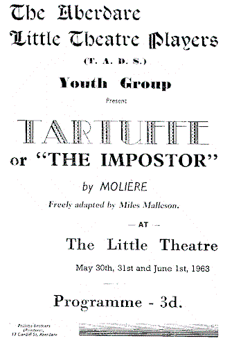 Programme Front Page