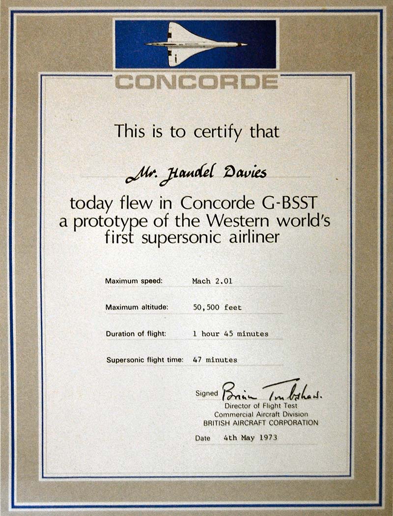 Concorde Certificate