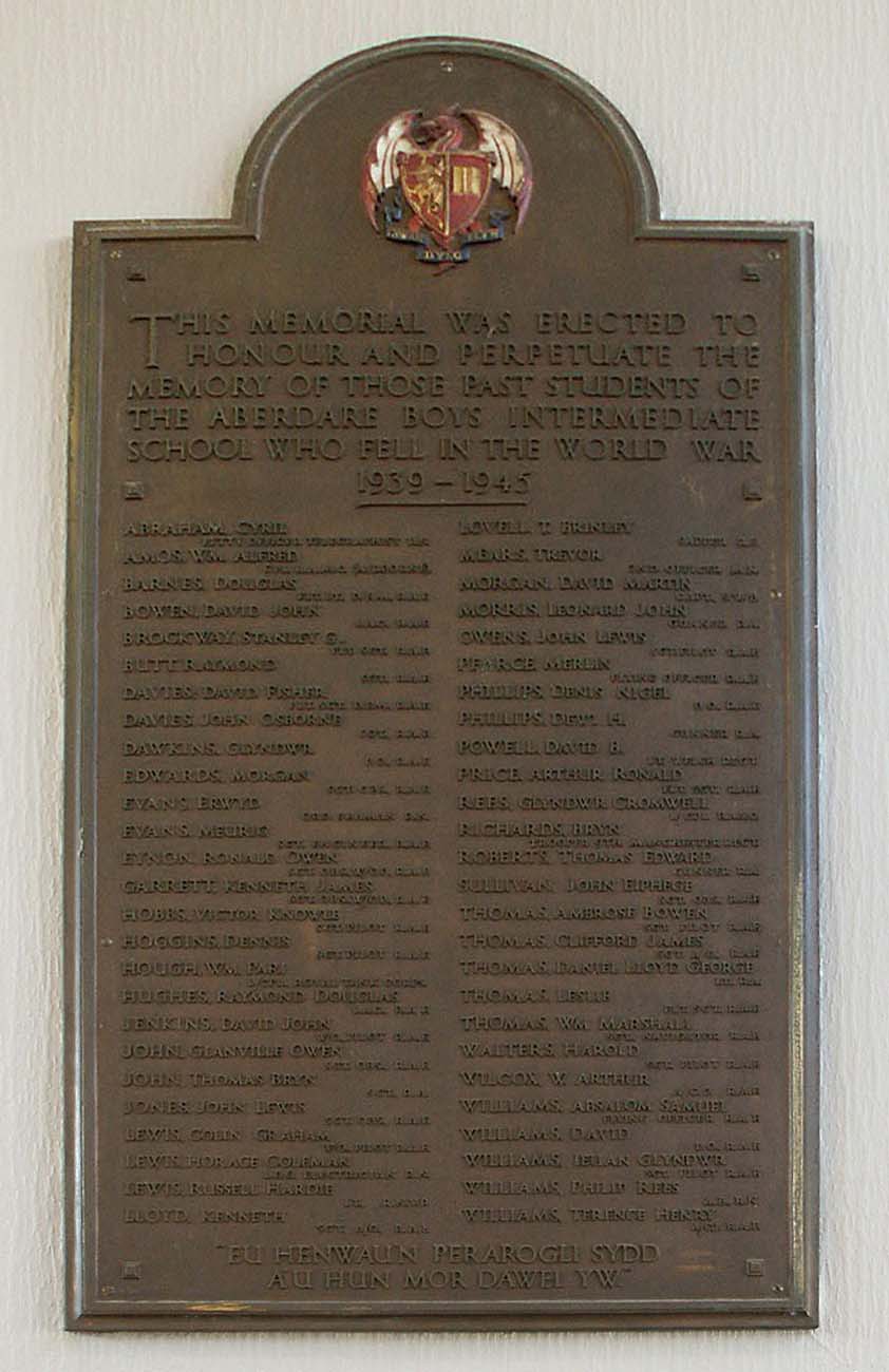 1939-45 Memorial Plaque