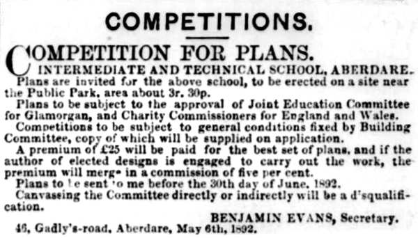 Building News cutting May 1892