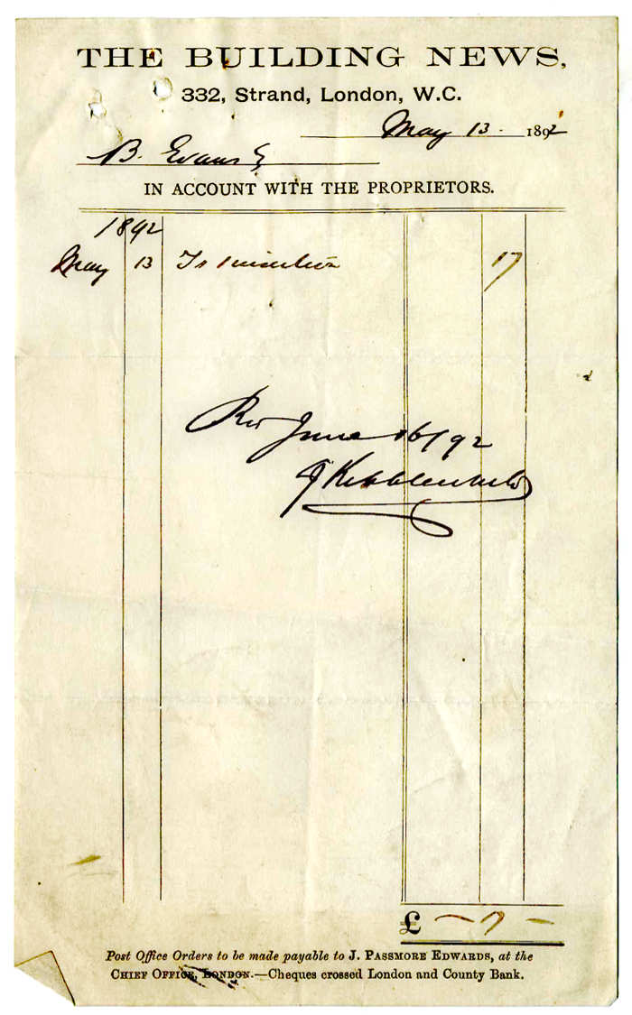 Building News Invoice