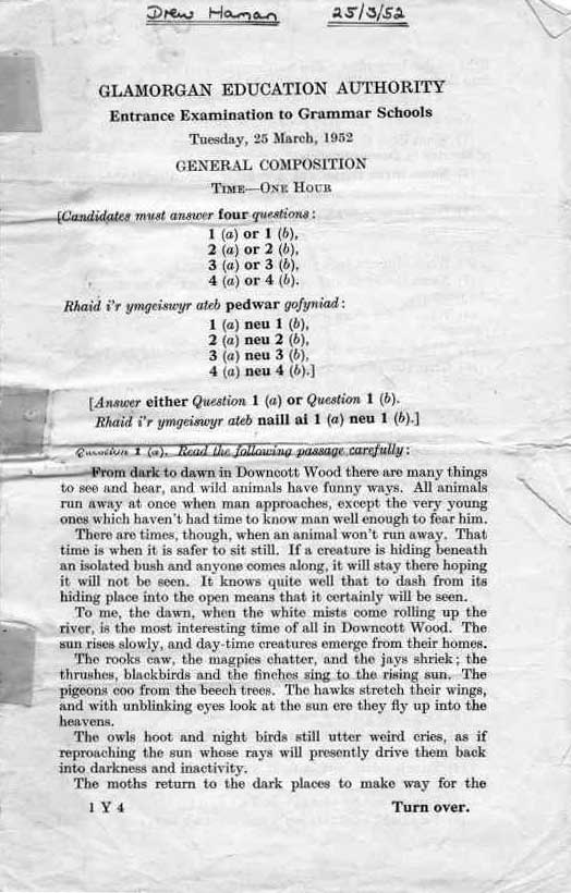 1952, Comprehension 1