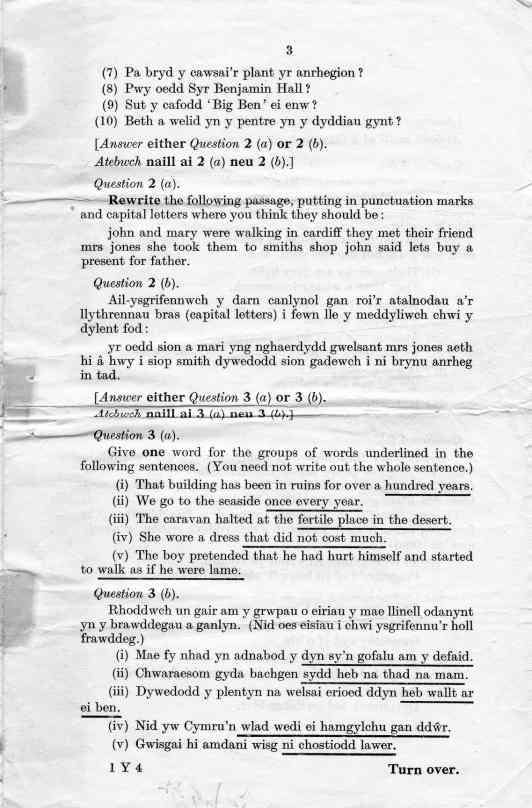1952, Comprehension 3