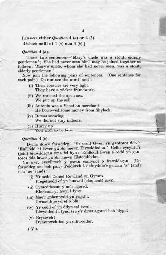 1952, Comprehension 4