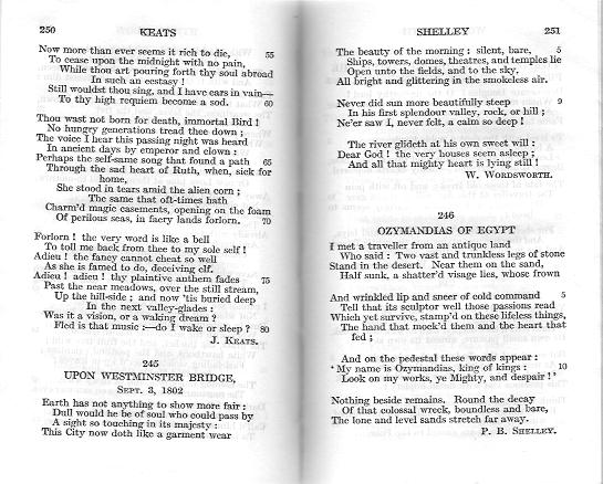 Upon Westminster Bridge