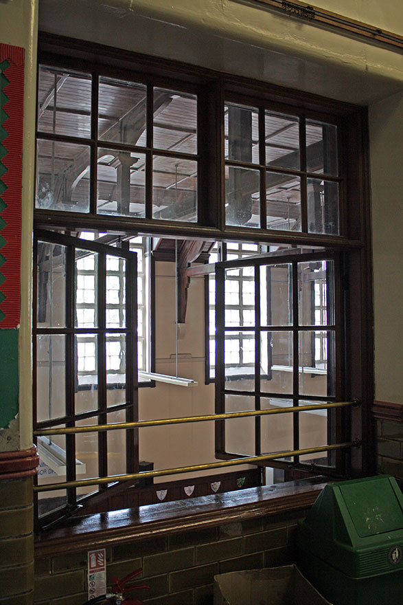 Internal window frame