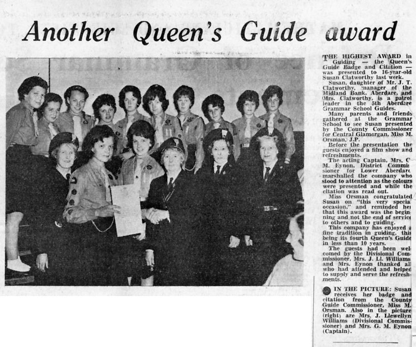 Queens Guide Newspaper Cutting