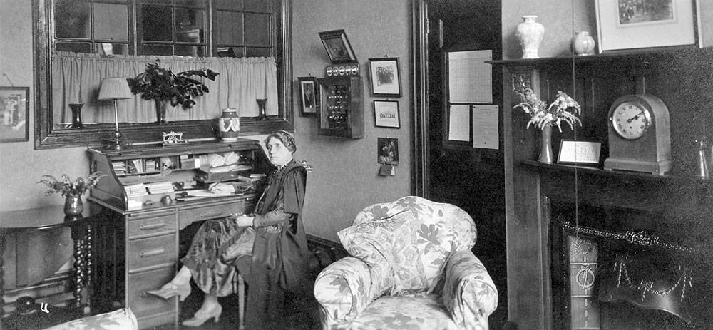 Miss Cook in Study 1935