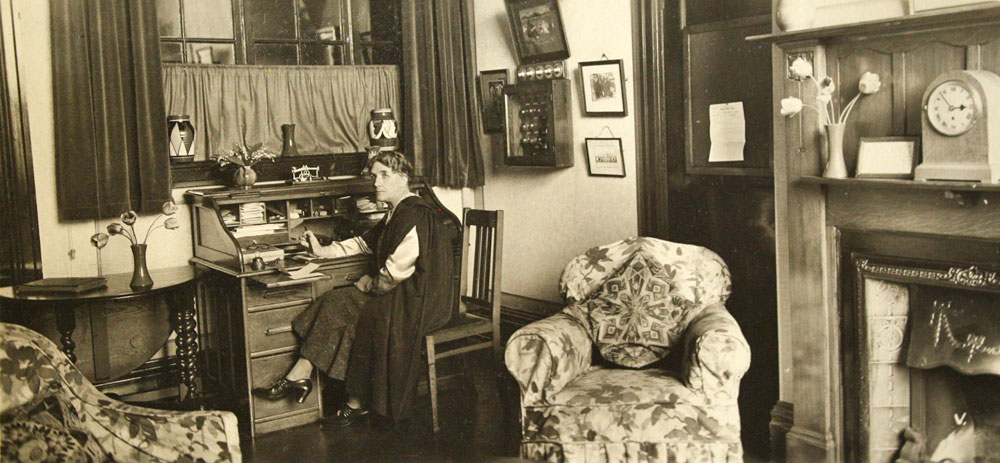 Miss Cook in Study 1938