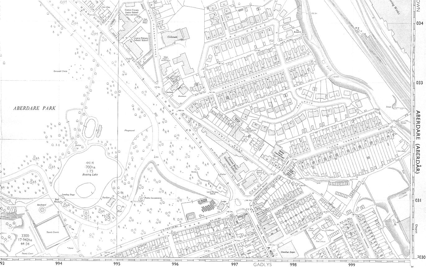 Aberdare Map 1973